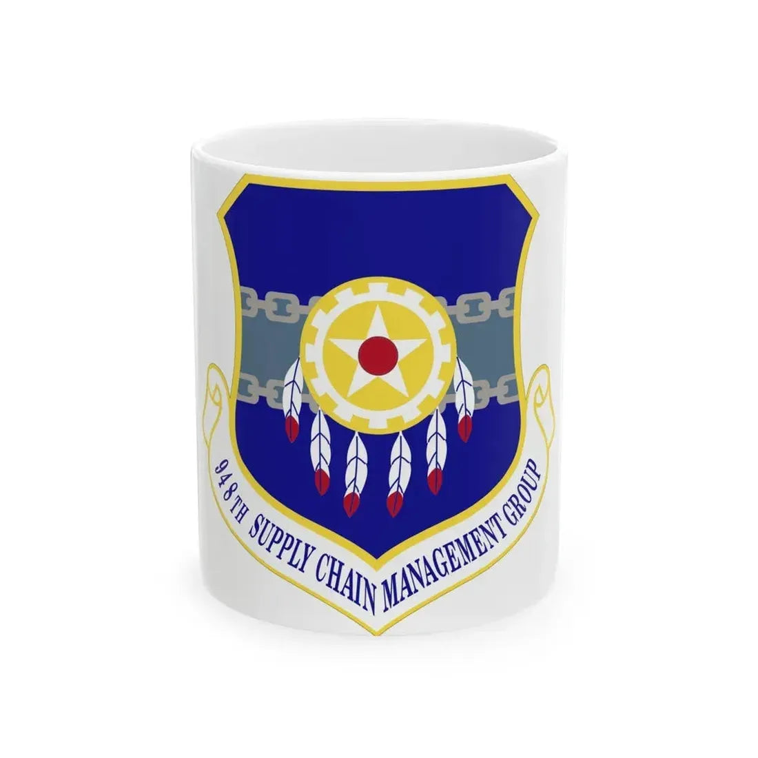 948 Supply Chain Management Group AFMC (U.S. Air Force) White Coffee Mug - Go Mug Yourself