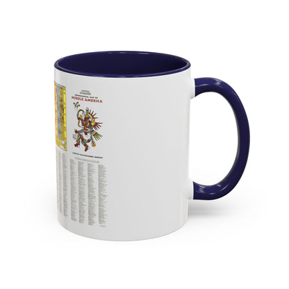 Central America - Archeological Map 2 (1968) (Map) Accent Coffee Mug