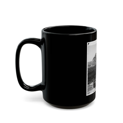 Atlanta, Ga. Federal Soldiers By Gun In Captured Fort (U.S. Civil War) Black Coffee Mug