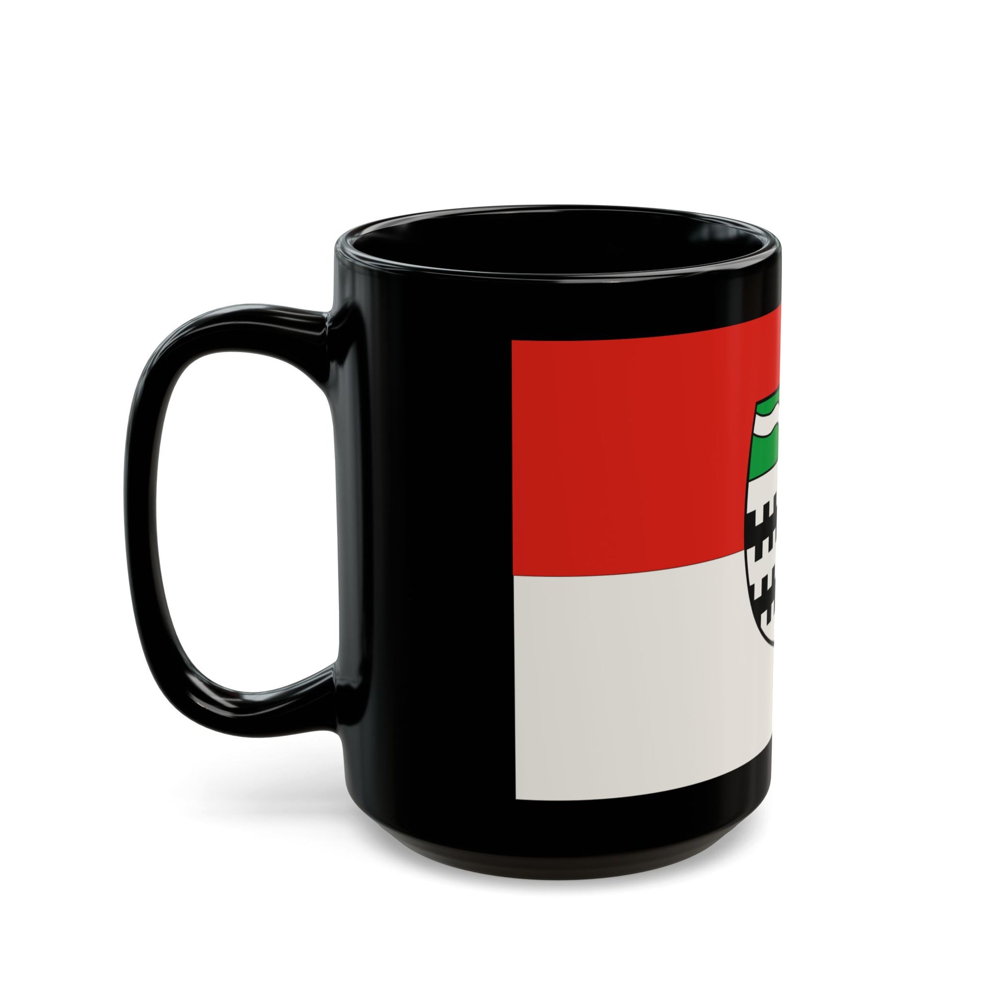 Flag of Rheinisch Bergischer Germany - Black Coffee Mug-Go Mug Yourself