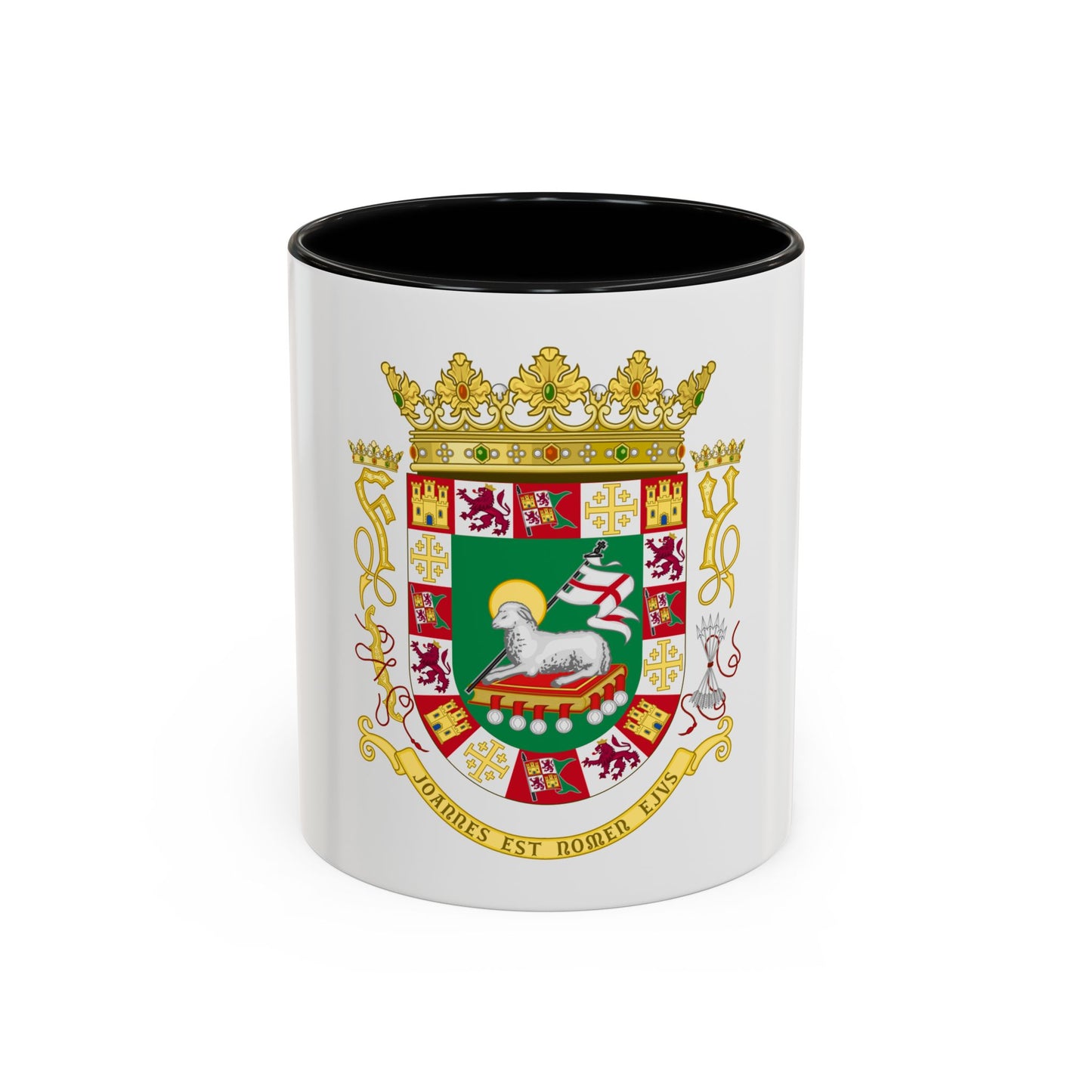 Coat of arms of the Commonwealth of Puerto Rico - Accent Coffee Mug