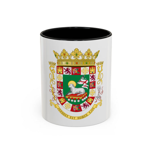 Coat of arms of the Commonwealth of Puerto Rico - Accent Coffee Mug