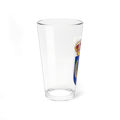 Militärhögskolan Karlberg vapen 2 (Sweden) (Coat of Arms) Pint Glass 16oz