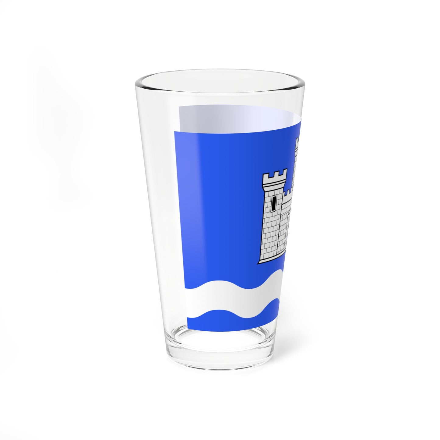 Flag of Chateauneuf-du-Faou (France) Pint Glass 16oz