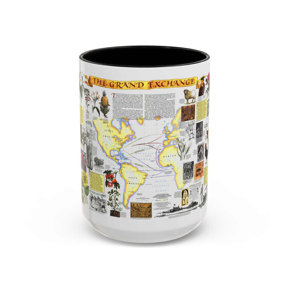 The Grand Exchange (1992) (Map) Accent Coffee Mug