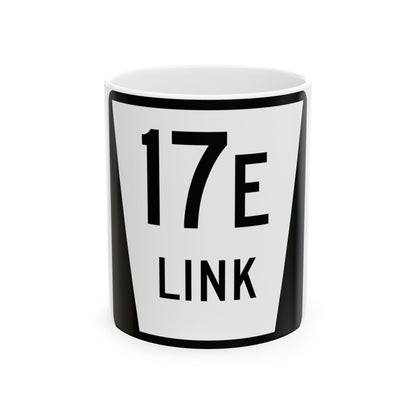 N LINK 17E (Nebraska) (Road Sign) White Coffee Mug