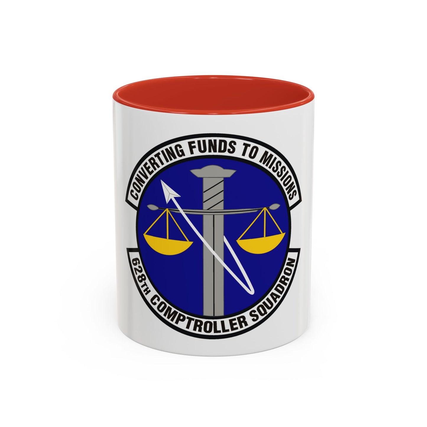 628th Comptroller Squadron (U.S. Air Force) Accent Coffee Mug