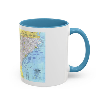 USA - Southeast 1 (1975) (Map) Accent Coffee Mug
