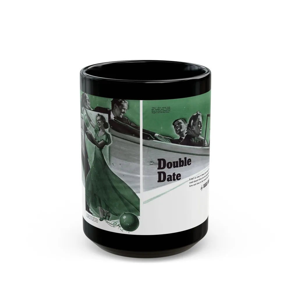 Double Date, Cosmopolitan, June 1939 - Black Coffee Mug-15oz-Go Mug Yourself