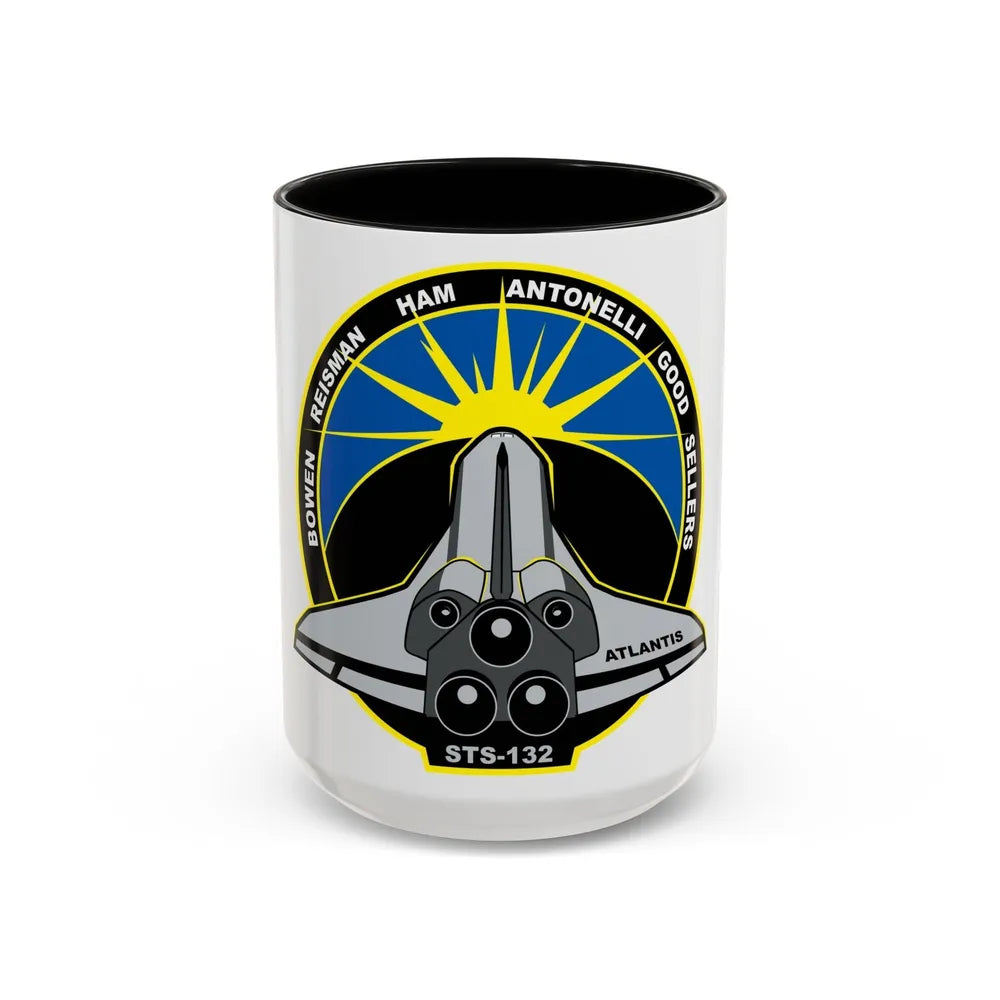 STS 132 (NASA) Accent Coffee Mug-15oz-Black-Go Mug Yourself