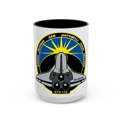 STS 132 (NASA) Accent Coffee Mug-15oz-Black-Go Mug Yourself