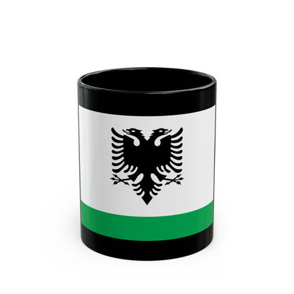 Albanian Coast Guard Ensign - Black Coffee Mug
