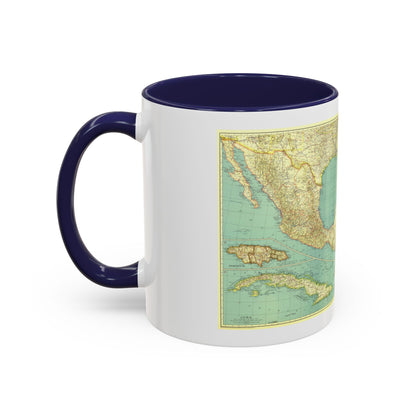 Central America and the West Indies (1934) (Map) Accent Coffee Mug