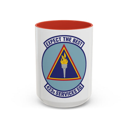 423d Services Squadron (U.S. Air Force) Accent Coffee Mug