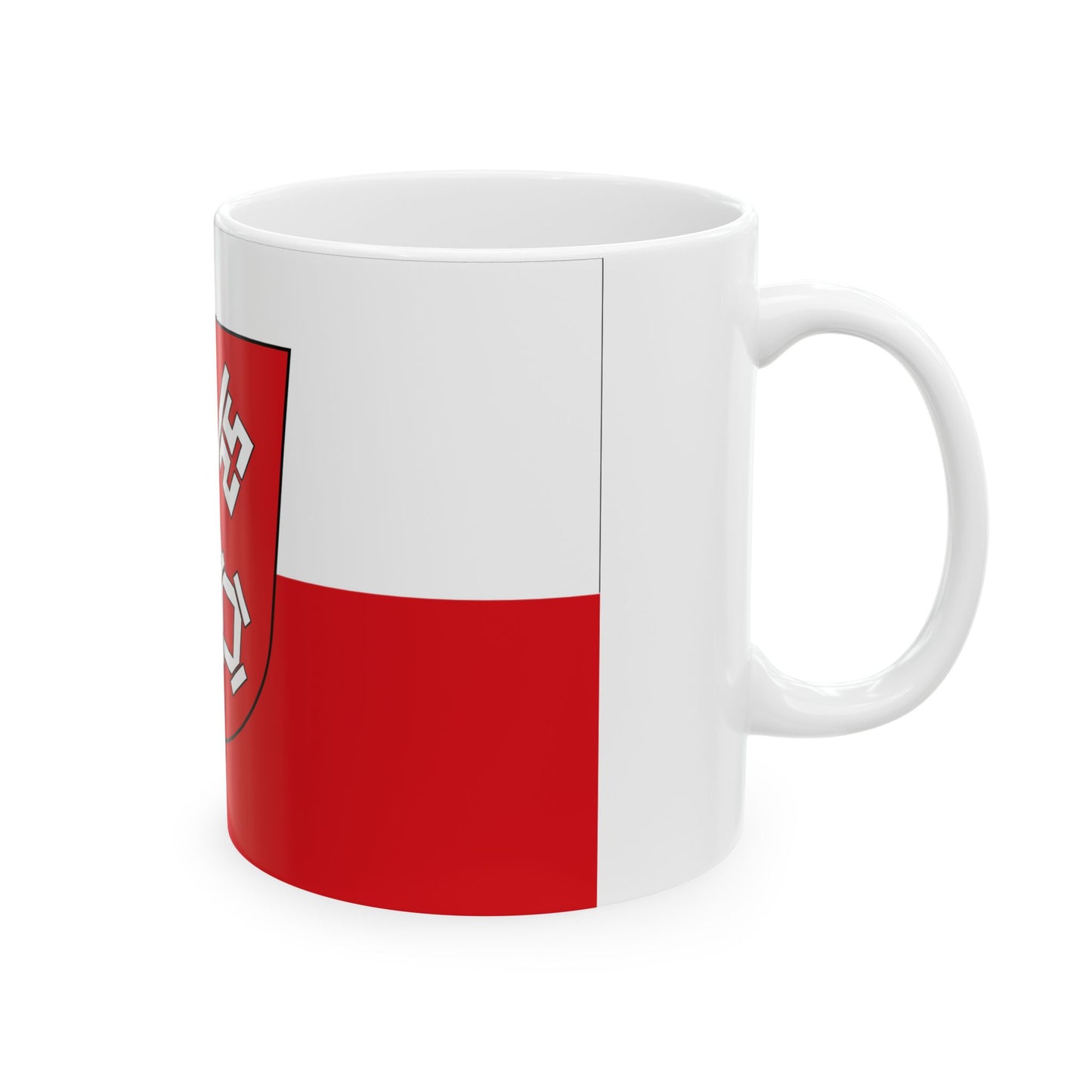 Flag of Regensburg 2 Germany - White Coffee Mug