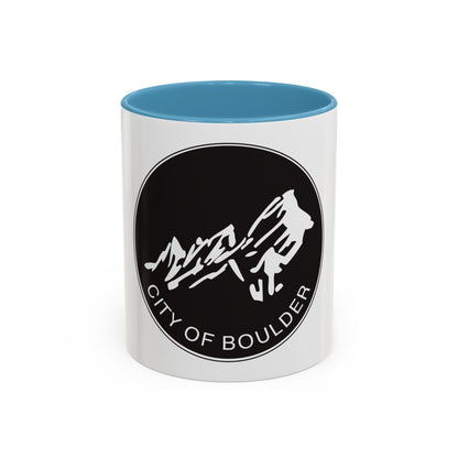 Seal of Boulder Colorado - Accent Coffee Mug