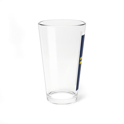 02 UKR Мат 15 07 1918 Рукав (Ukraine) (Military Rank) Pint Glass 16oz