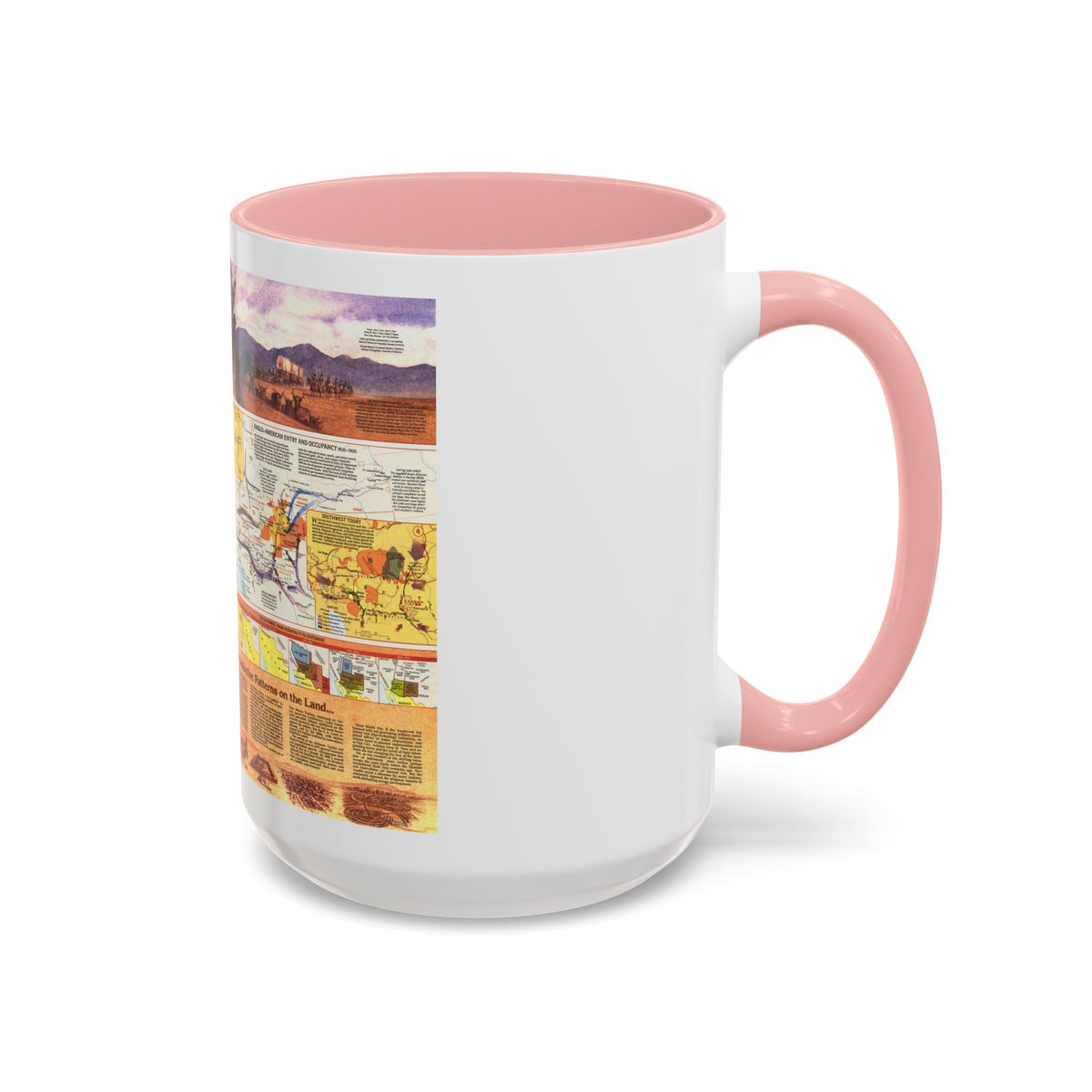 USA - Southwest 2 (1982) (Map) Accent Coffee Mug
