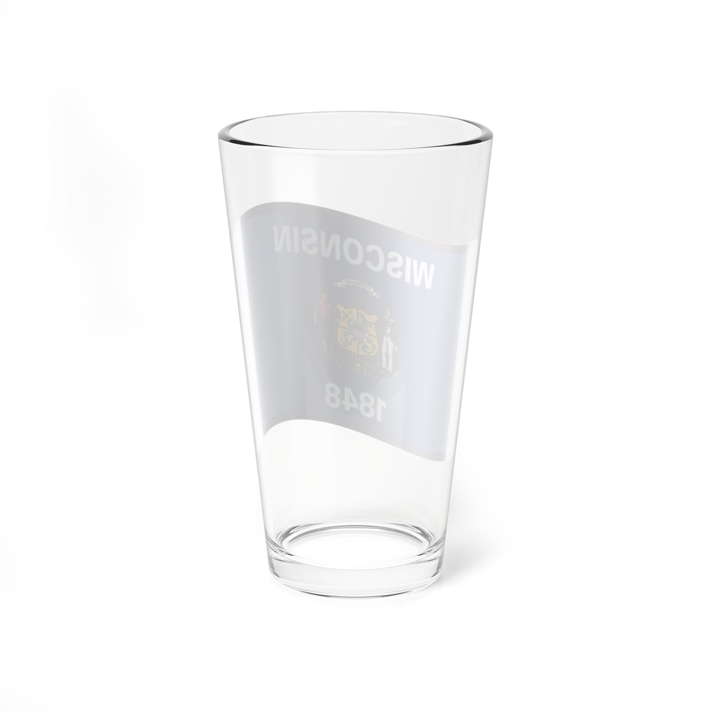 Nuvola Wisconsin flag (United States) Pint Glass 16oz