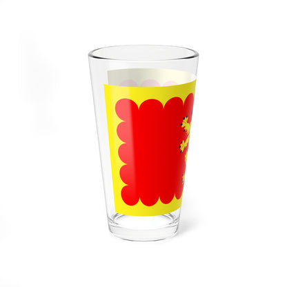 Flag of Carmarthenshire proposed (United Kingdom) Pint Glass 16oz