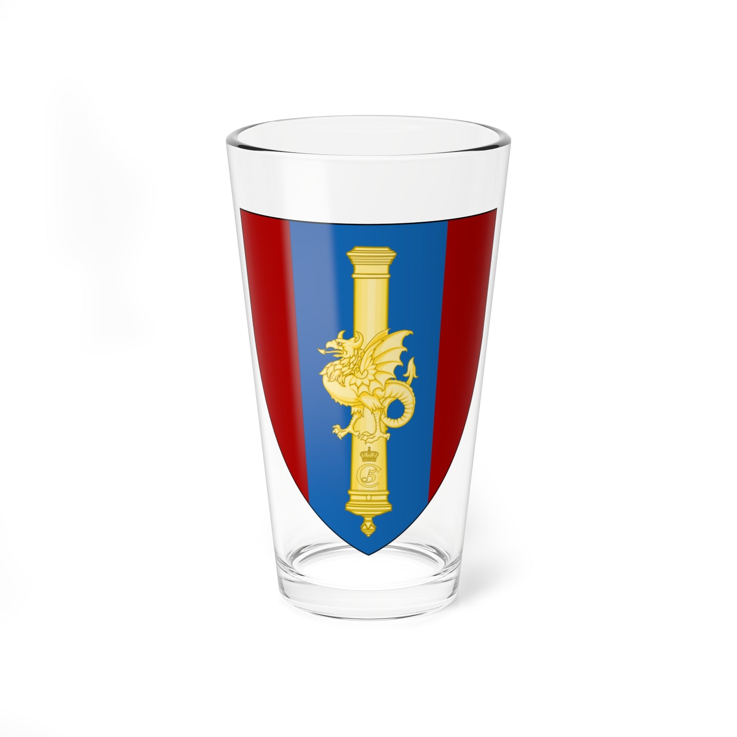 Emblem for the XII-BV (Denmark) (Coat of Arms) Pint Glass 16oz