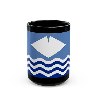 Flag of Isle of Wight UK - Black Coffee Mug-15oz-Go Mug Yourself