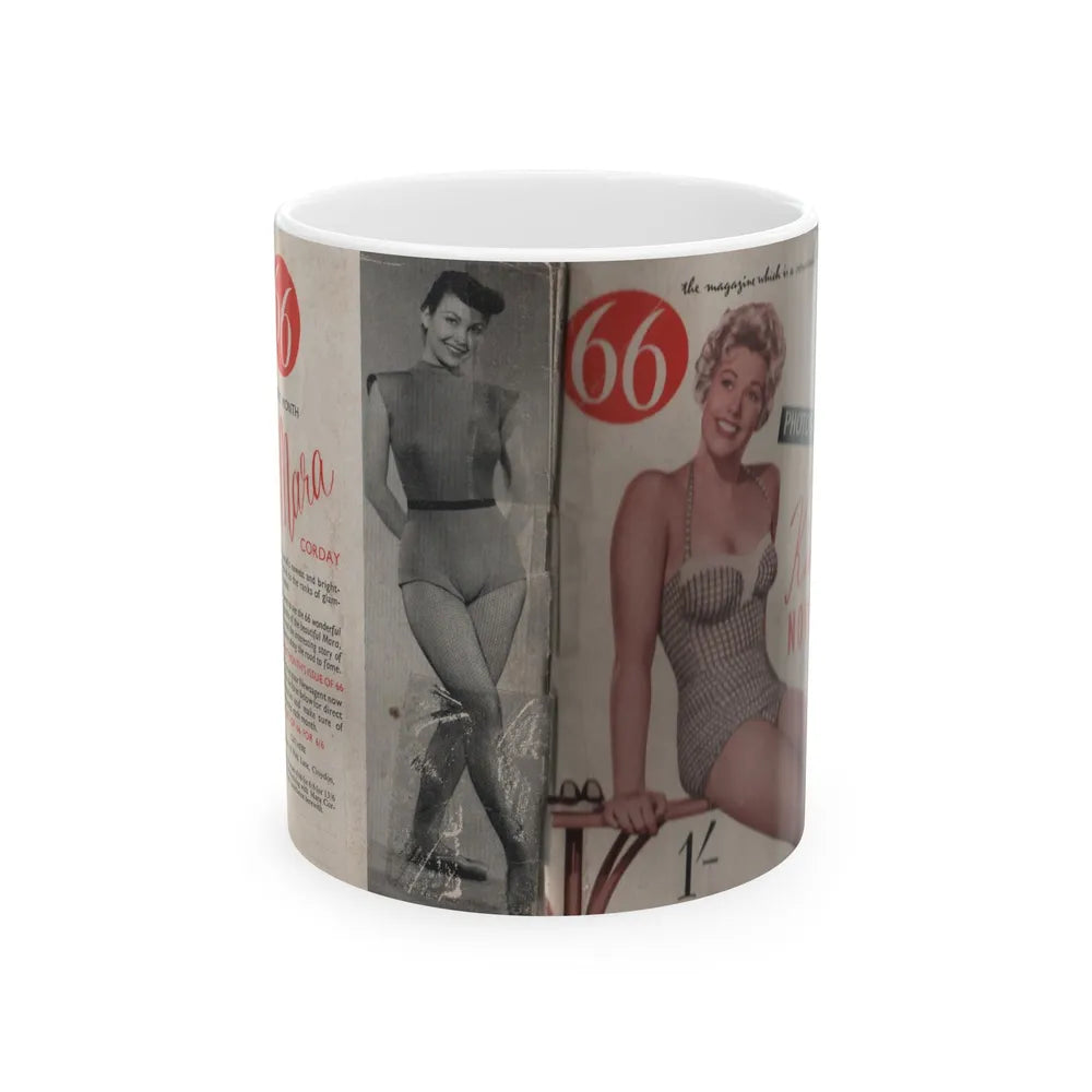 Kim Novak #139 - Scanned Mag. 66 Photos (Vintage Female Icon) White Coffee Mug-11oz-Go Mug Yourself