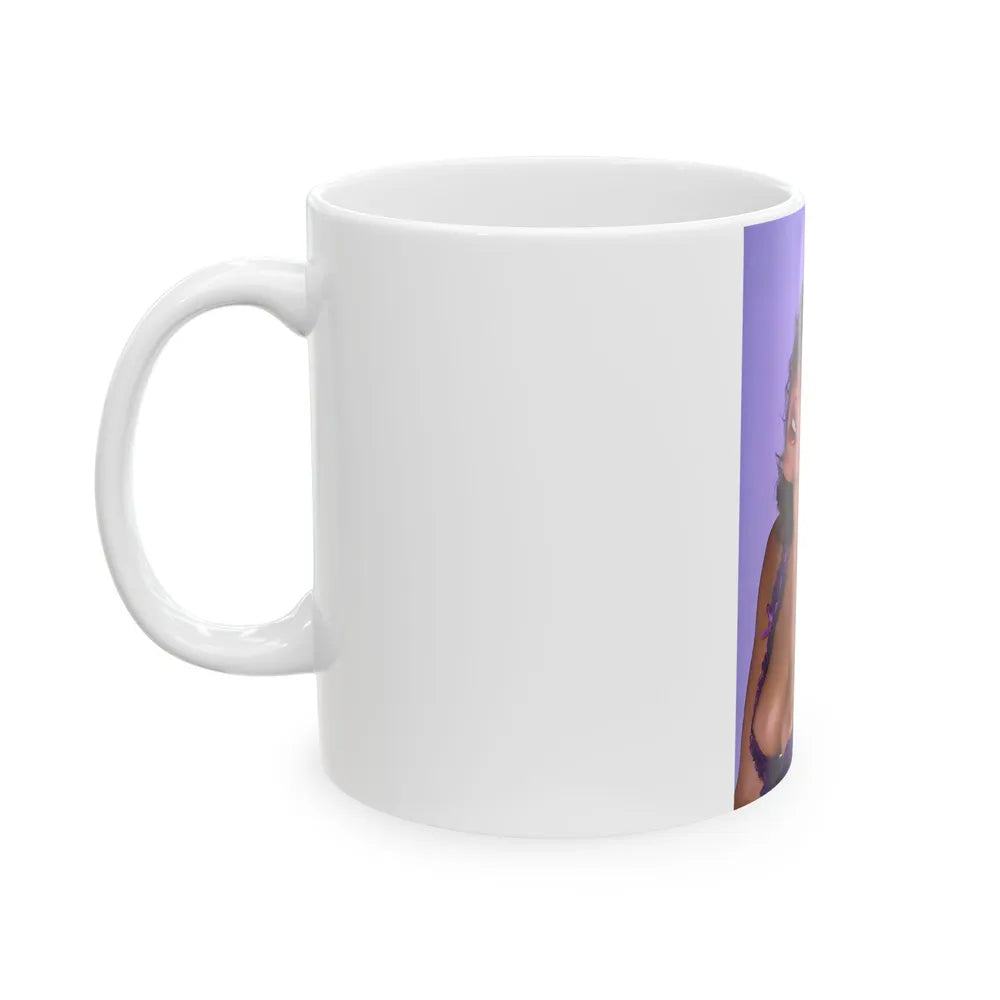 Linda Blair #90 - Partially Topless (Vintage Female Icon) White Coffee Mug-Go Mug Yourself