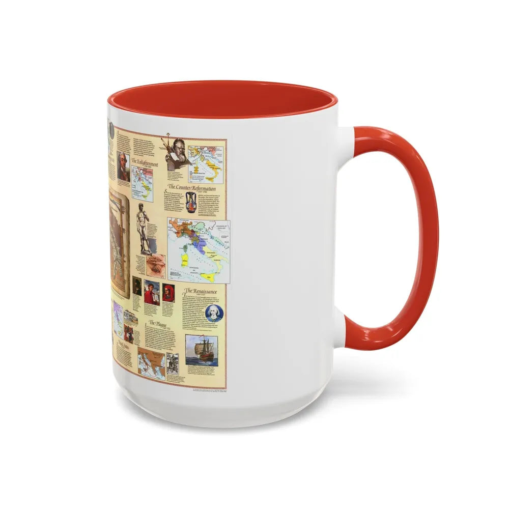 Italy - Historical (1995) (Map) Accent Coffee Mug-Go Mug Yourself