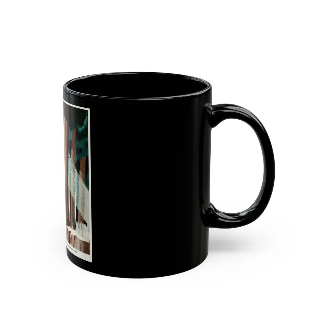 Every Scrap of Wood, 1949 - Black Coffee Mug-Go Mug Yourself