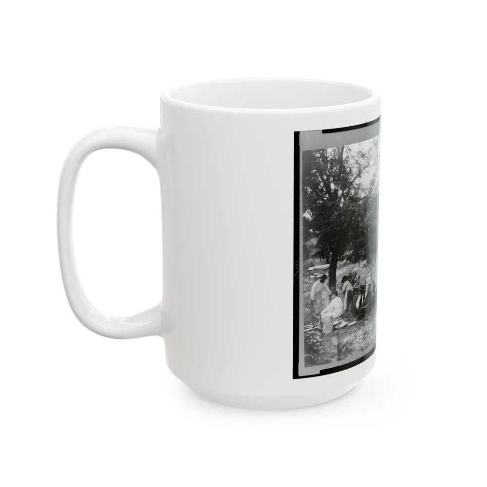 Gettysburg Camp Of Captain Huft (U.S. Civil War) White Coffee Mug-Go Mug Yourself