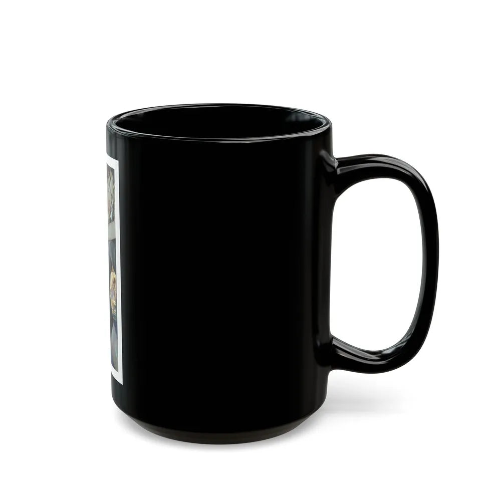 Caught In The Act by Steve McNeil, The Saturday Evening Post, 1956 - Black Coffee Mug-Go Mug Yourself