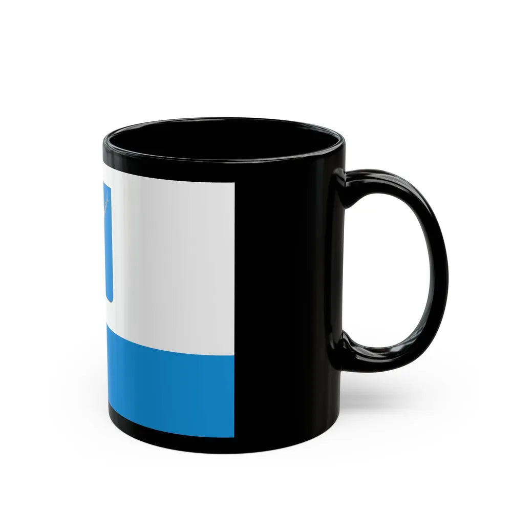 Flag of Saratov Russia - Black Coffee Mug-Go Mug Yourself