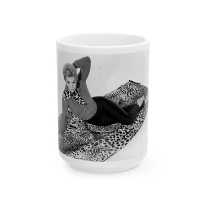 Kim Novak #297 (Vintage Female Icon) White Coffee Mug-15oz-Go Mug Yourself