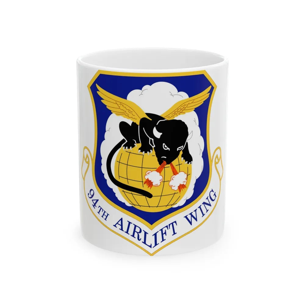 94th Airlift Wing (U.S. Air Force) White Coffee Mug-11oz-Go Mug Yourself