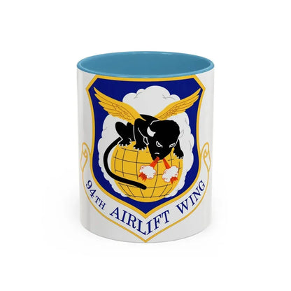 94th Airlift Wing (U.S. Air Force) Accent Coffee Mug 11oz Light Blue - Go Mug Yourself