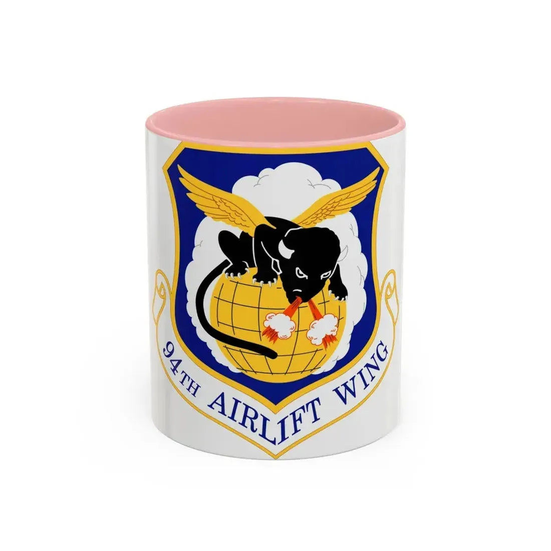 94th Airlift Wing (U.S. Air Force) Accent Coffee Mug 11oz Pink - Go Mug Yourself