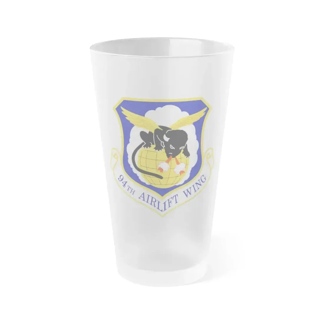 94th Airlift Wing (U.S. Air Force) Frosted Pint Glass 16oz Default Title - Go Mug Yourself