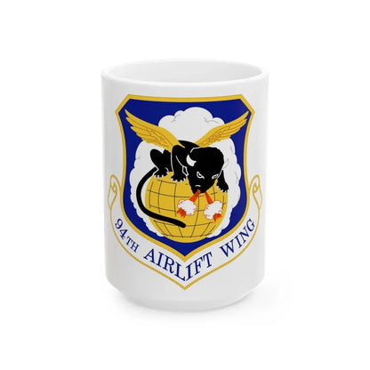 94th Airlift Wing (U.S. Air Force) White Coffee Mug 15oz - Go Mug Yourself