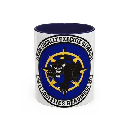 94th Logistics Readiness Squadron (U.S. Air Force) Accent Coffee Mug 11oz Navy - Go Mug Yourself