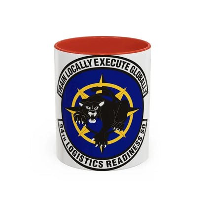94th Logistics Readiness Squadron (U.S. Air Force) Accent Coffee Mug 11oz Red - Go Mug Yourself