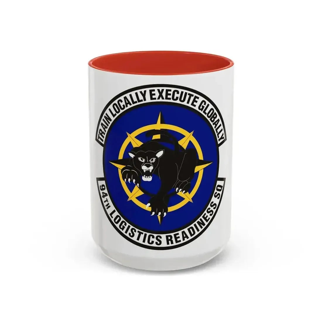 94th Logistics Readiness Squadron (U.S. Air Force) Accent Coffee Mug 15oz Red - Go Mug Yourself