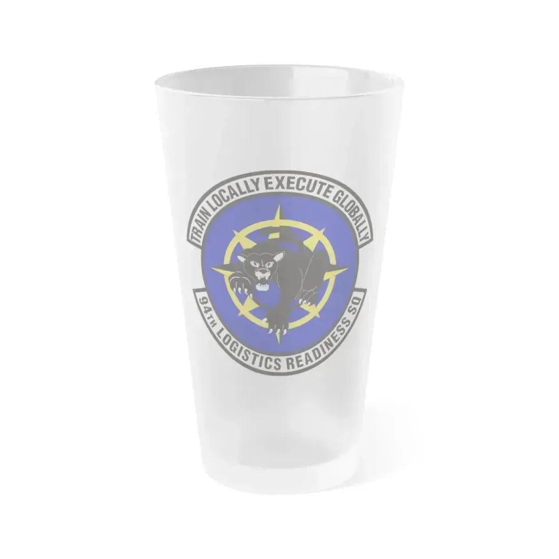94th Logistics Readiness Squadron (U.S. Air Force) Frosted Pint Glass 16oz 16oz Frosted - Go Mug Yourself