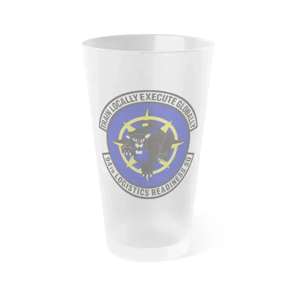 94th Logistics Readiness Squadron (U.S. Air Force) Frosted Pint Glass 16oz 16oz Frosted - Go Mug Yourself