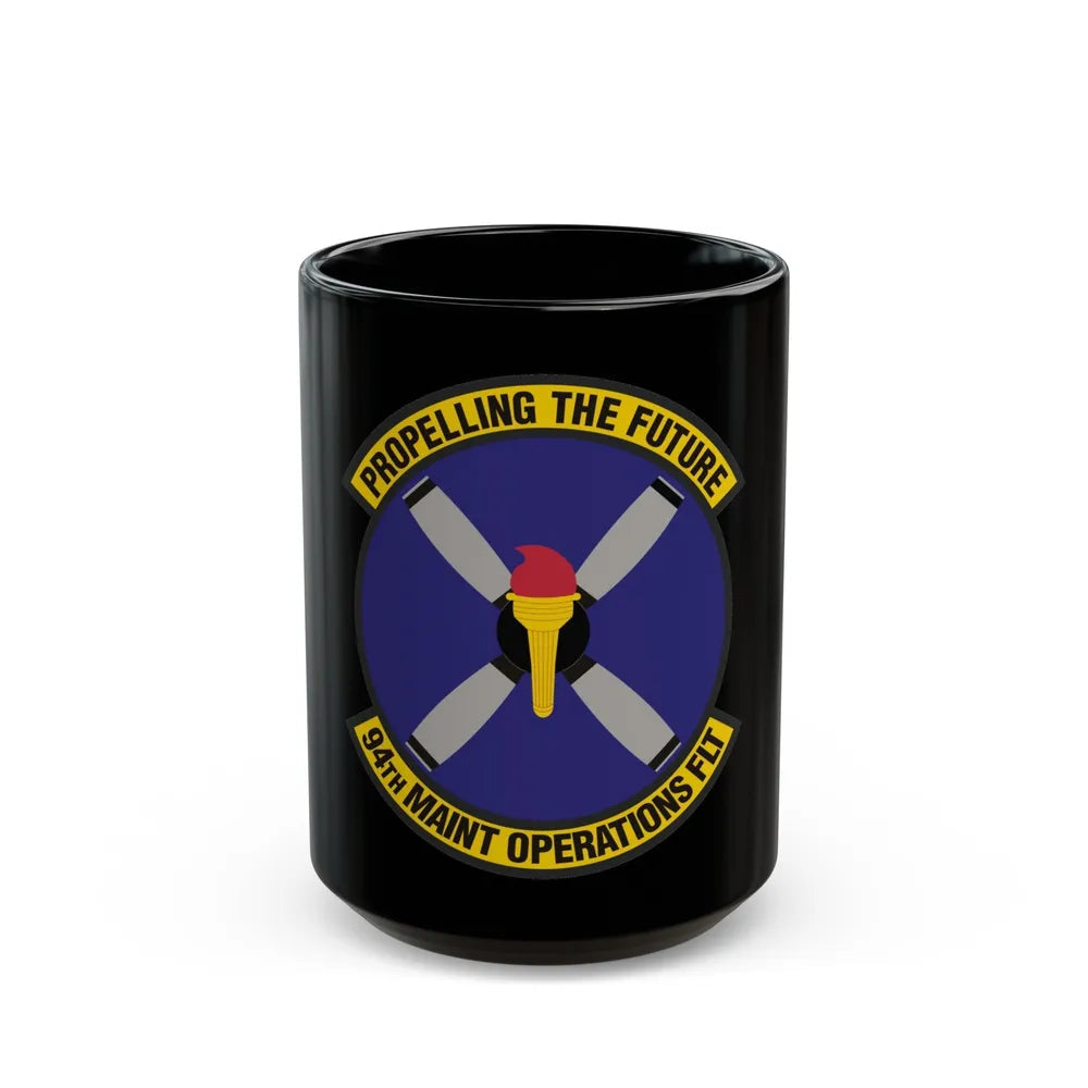 94th Maintenance Operations Flight (U.S. Air Force) Black Coffee Mug-15oz-Go Mug Yourself