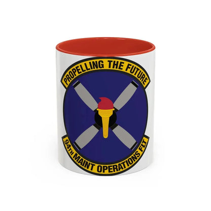 94th Maintenance Operations Flight (U.S. Air Force) Accent Coffee Mug 11oz Red - Go Mug Yourself