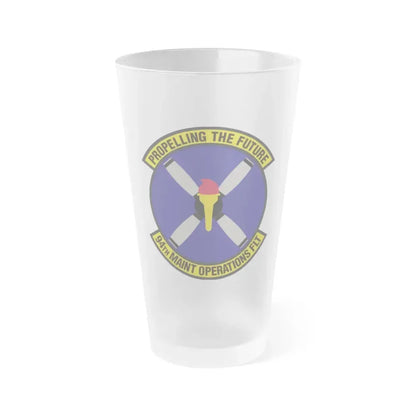 94th Maintenance Operations Flight (U.S. Air Force) Frosted Pint Glass 16oz 16oz Frosted - Go Mug Yourself
