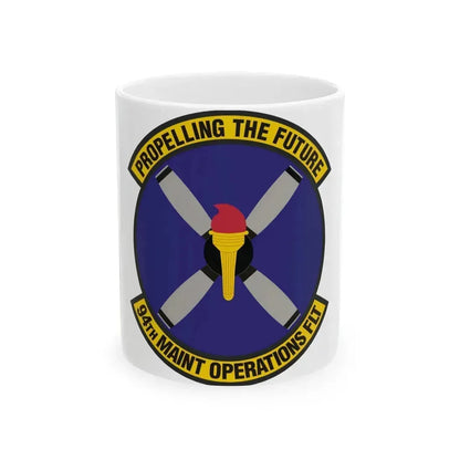 94th Maintenance Operations Flight (U.S. Air Force) White Coffee Mug 11oz - Go Mug Yourself