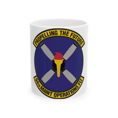 94th Maintenance Operations Flight (U.S. Air Force) White Coffee Mug 11oz - Go Mug Yourself