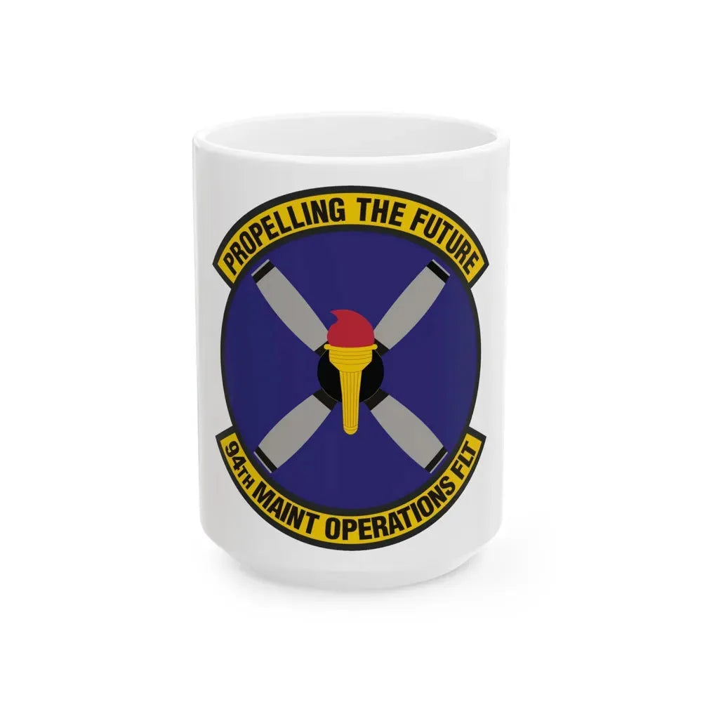 94th Maintenance Operations Flight (U.S. Air Force) White Coffee Mug 15oz - Go Mug Yourself